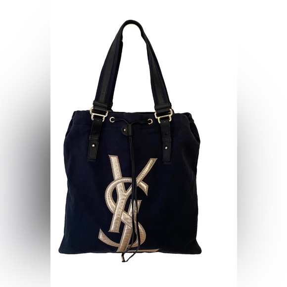 Yves Saint Laurent Black and Gold Women's Bag - Picture 8 of 8